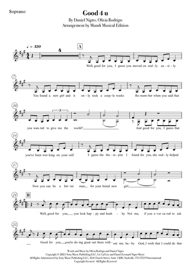 Good 4 U (arr. Mundi Musical Edition)