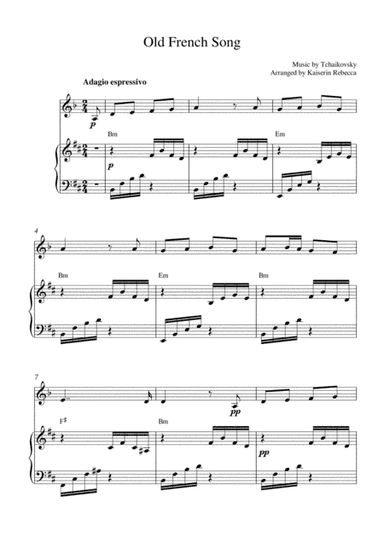 Old French Song (arr. Kaiserin Rebecca)