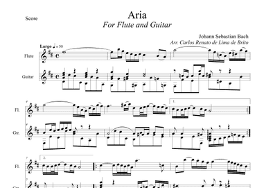 Air on the G String - Suite No. 3, BWV 1068 (arr. Renato Brito)