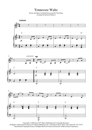 Tennessee Waltz (arr. Kaiserin Rebecca)