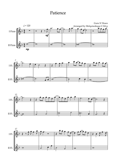 Patience (arr. Melquisedeque C.Silva)