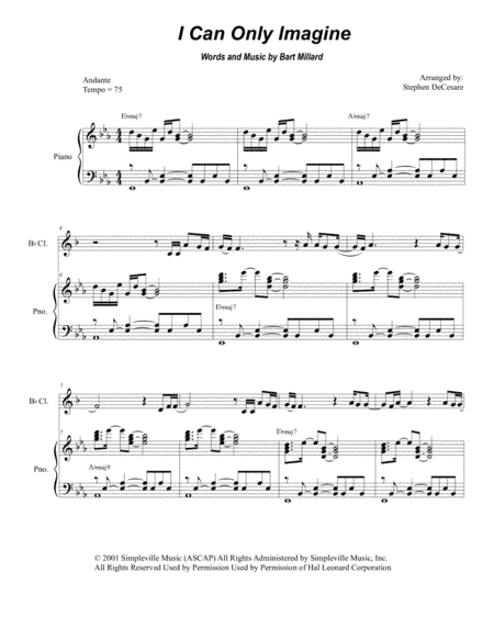 I Can Only Imagine (arr. Stephen DeCesare)