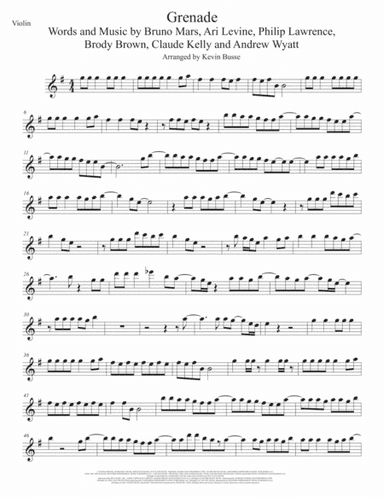 Grenade (arr. Kevin Busse)