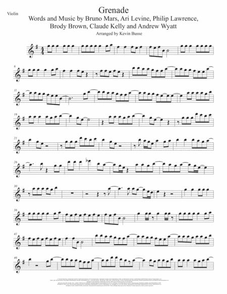 Grenade (arr. Kevin Busse)