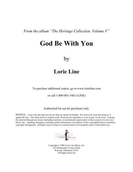 God Be With You (arr. Lorie Line)