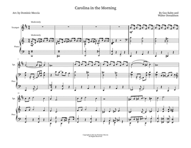 Carolina in the Morning (arr. Dominic Meccia)