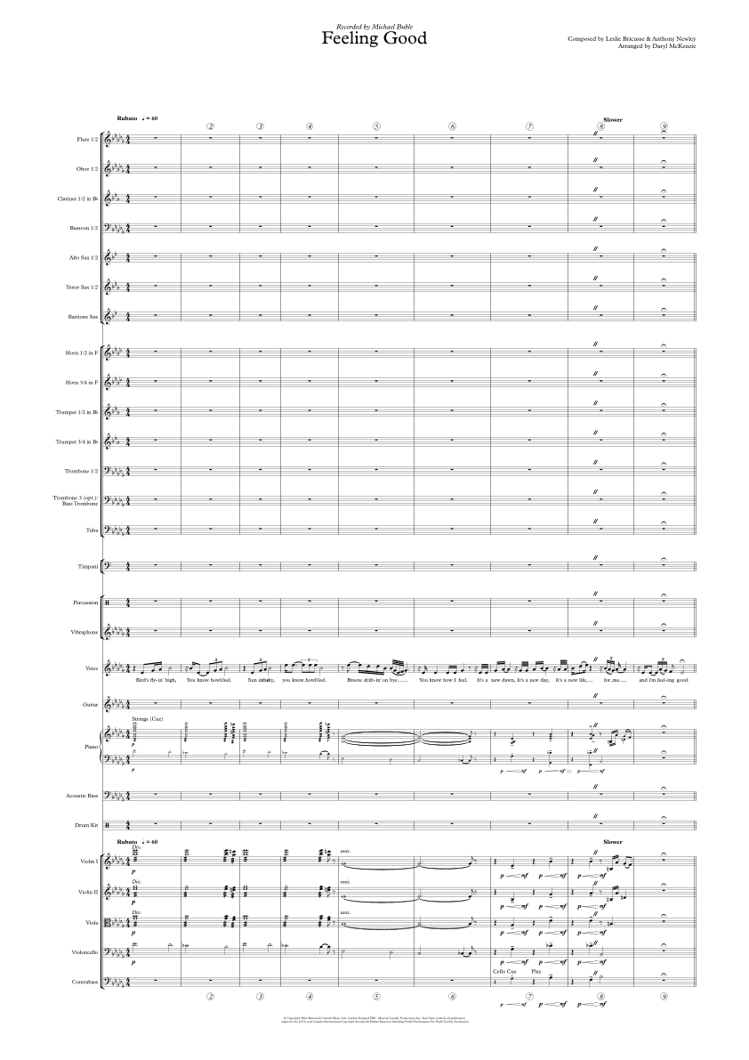 Feeling Good (arr. Daryl McKenzie)