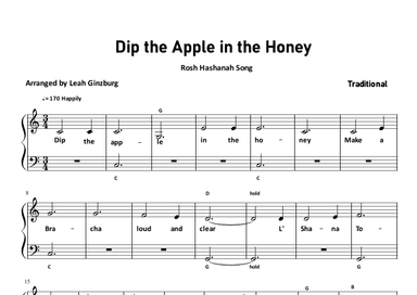 Dip the Apple in the Honey (arr. Leah Ginzburg)
