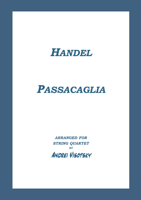 Passacaglia (arr. A. Visotsky)