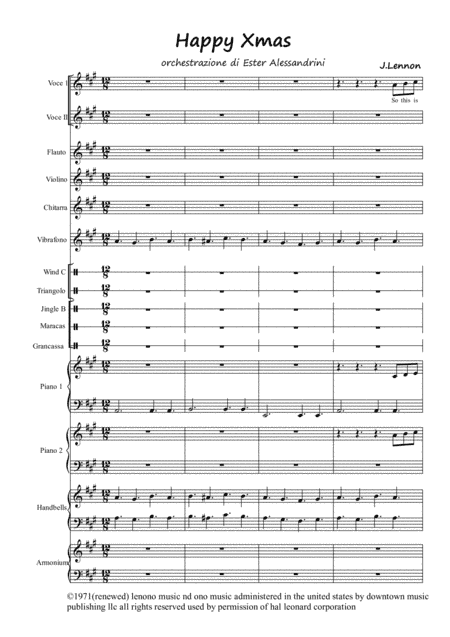 Happy Xmas (War Is Over) (arr. Ester Alessandrini)