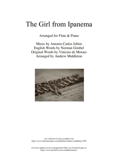 The Girl From Ipanema (Garota De Ipanema) (arr. Andrew Middleton)