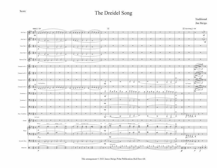 The Dreidel Song (arr. Jim Bicigo)