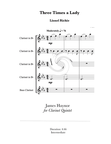 Three Times A Lady (arr. James Haynor)