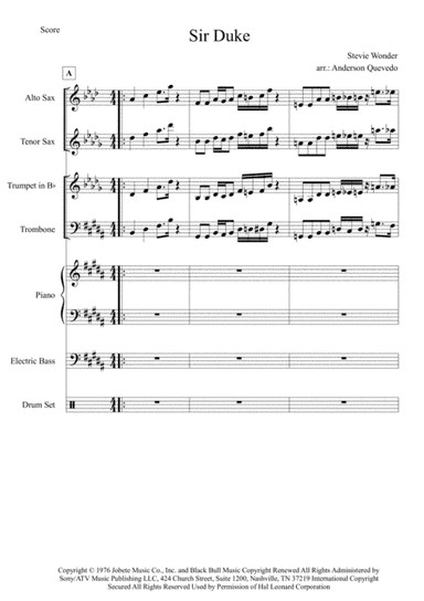 Sir Duke (arr. Anderson Quevedo)