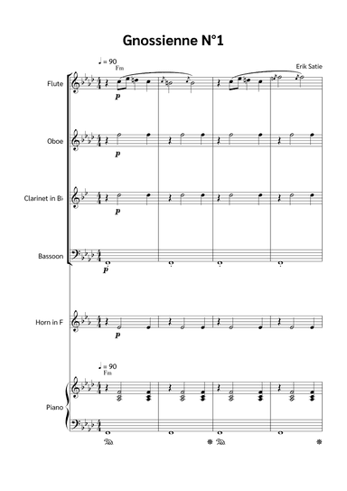Gnossienne N°1 (arr. Jackson Spindler)