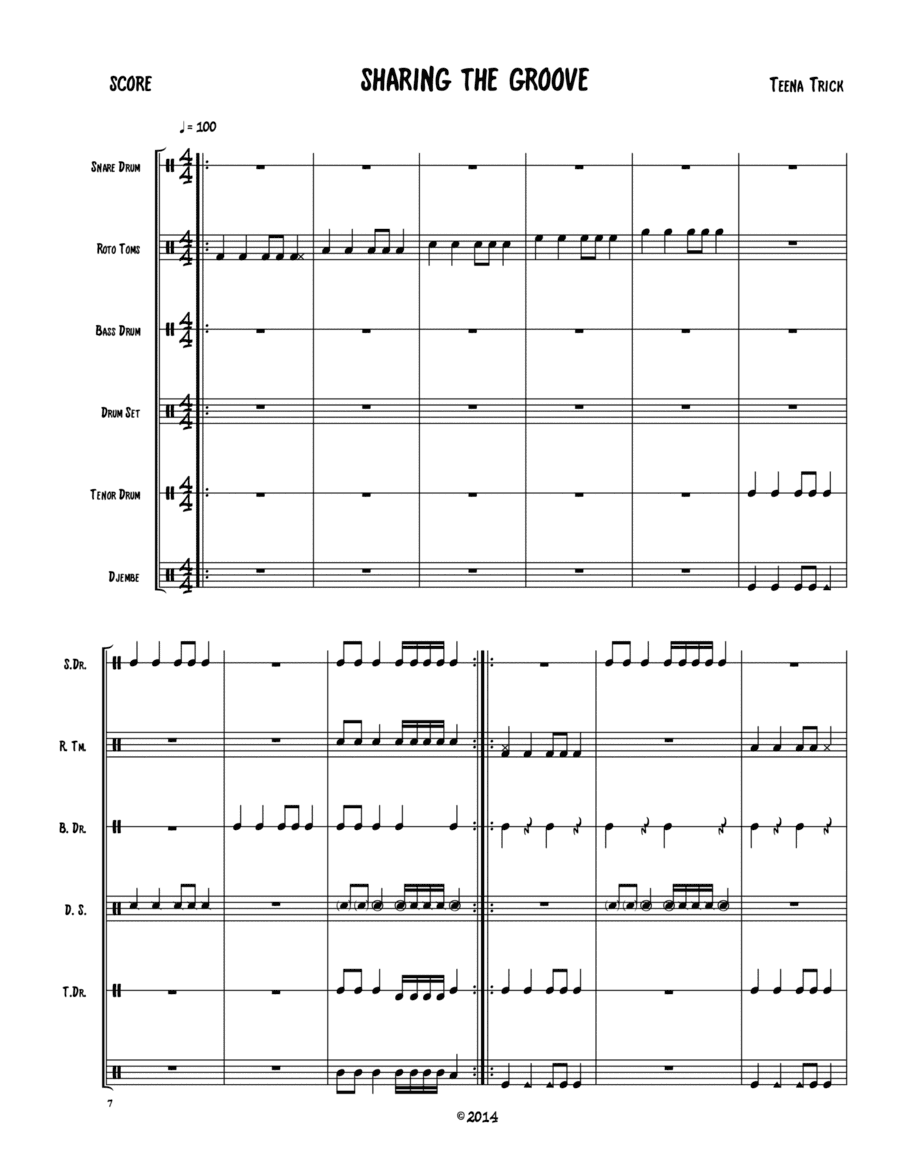 1- Sharing the Groove -Drum Line