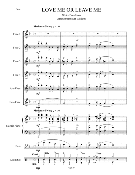 Love Me Or Leave Me (arr. DB Williams)