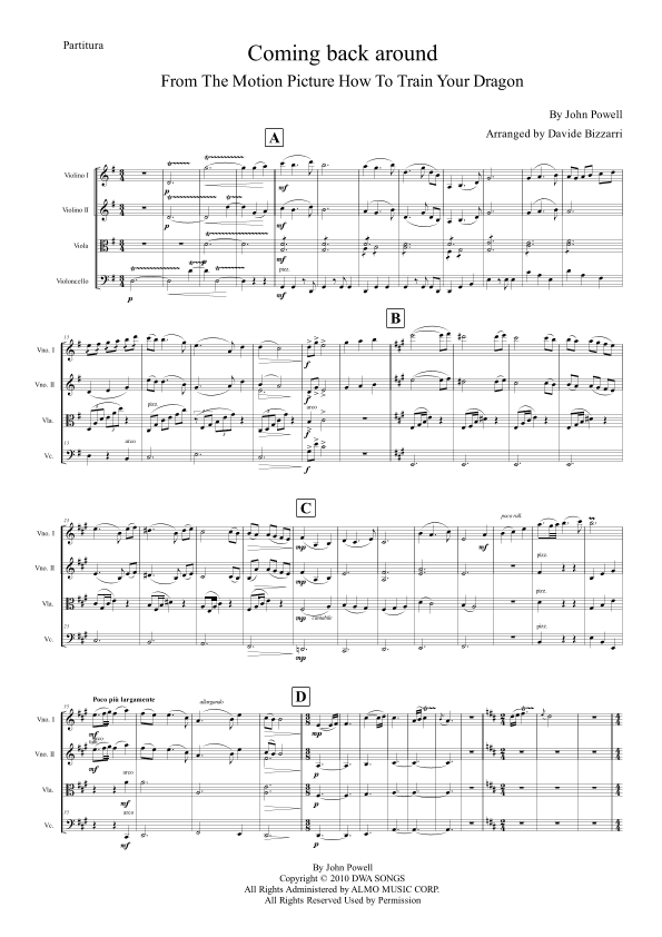 Coming Back Around (arr. Davide Bizzarri)