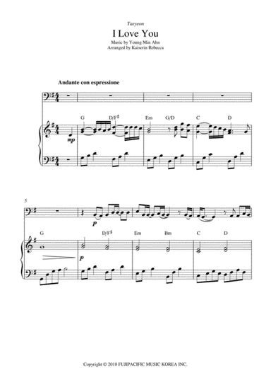 I Love You (arr. Kaiserin Rebecca)