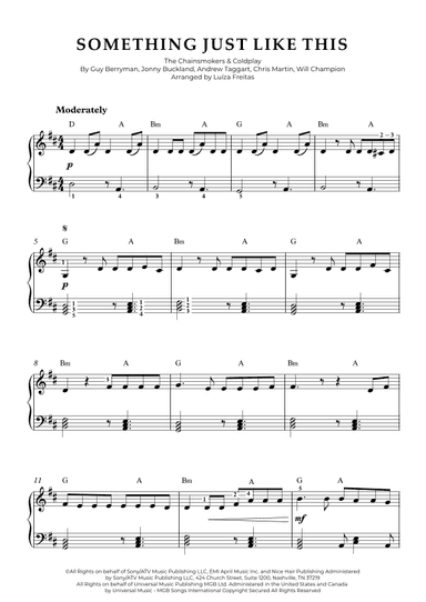 Something Just Like This (arr. Luíza Freitas)