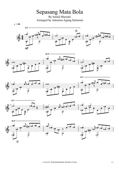 Sepasang Mata Bola (arr. Antonius Agung Setiawan)