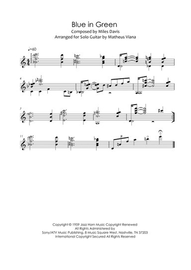 Blue In Green (arr. Matheus Viana)