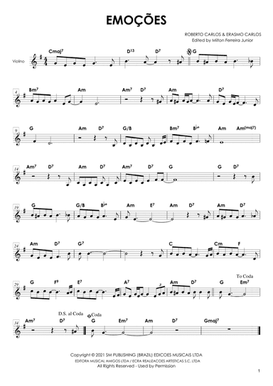 Emocoes (arr. Milton Ferreira Junior)