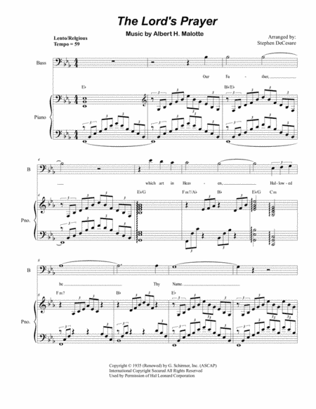 The Lord's Prayer (arr. Stephen DeCesare)