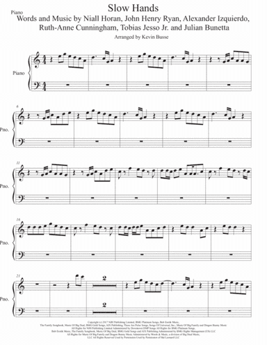 Slow Hands (arr. Kevin Busse)