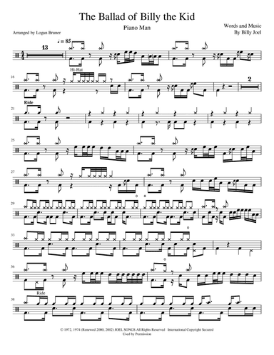 (the) Ballad Of Billy The Kid (arr. Logan Bruner)