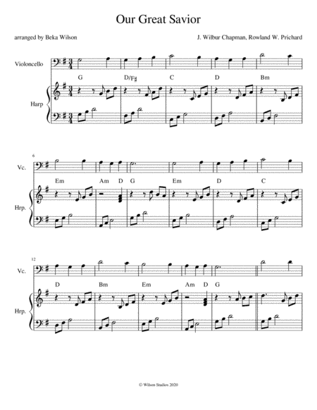 Our Great Savior (Jesus What a Friend For Sinners) (arr. Beka Wilson)
