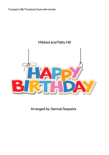 Happy Birthday - Trumpet in Bb/Trombone Duet (arr. Samuel Sequeira)