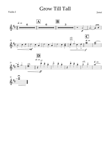 Grow Till Tall (arr. Alan McFall)
