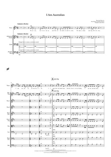 I Am Australian (arr. Julie Bevan)