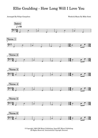 How Long Will I Love You (arr. Felipe Gonçalves)