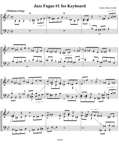 Jazz Fugue #1 for Keyboard