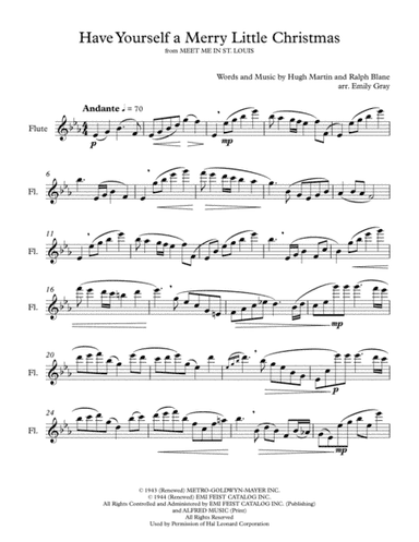 Have Yourself A Merry Little Christmas  from MEET ME IN ST. LOUIS (arr. Emily Gray)