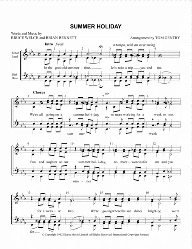 Summer Holiday (arr. Tom Gentry)