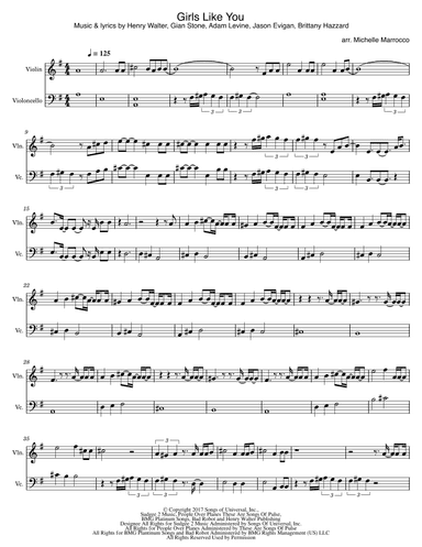 Girls Like You (arr. Michelle Marrocco)