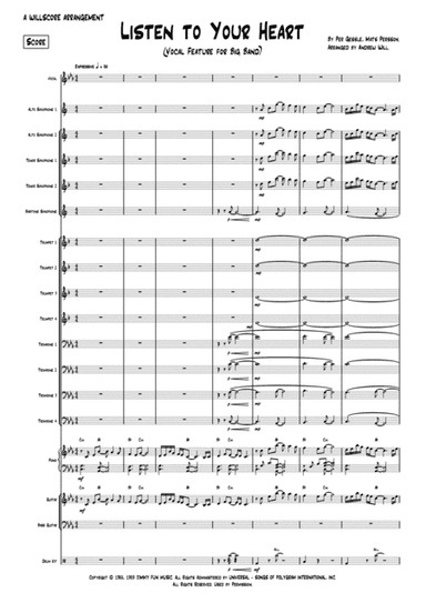 Listen To Your Heart (arr. Andrew Will)