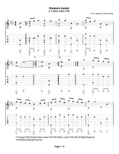 Sleepers, Awake! (from Cantata No. 140) (arr. Steven King)