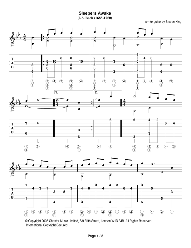 Sleepers, Awake! (from Cantata No. 140) (arr. Steven King)