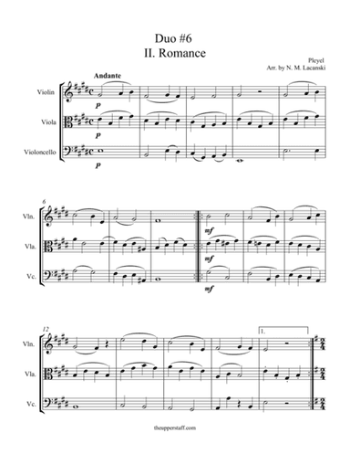 Romance from Duo #6 (arr. Nick Lacanski)