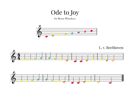 Beethoven - Ode to Joy (for Boomwhackers) (arr. Cadenza Editions)