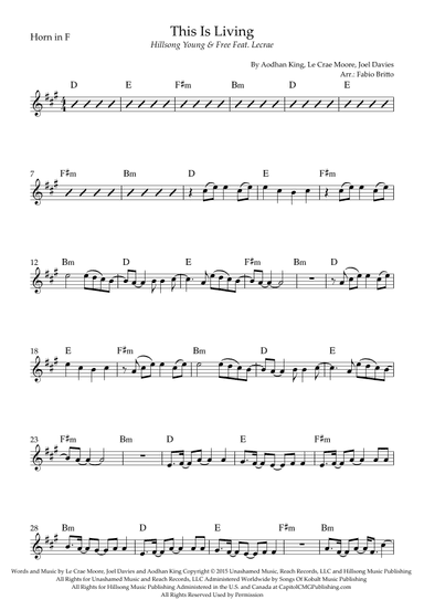 This Is Living (arr. Fabio Britto)