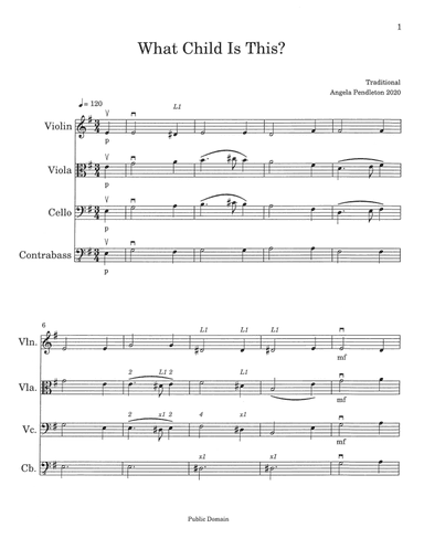 What Child Is This? (arr. Angela Pendleton)