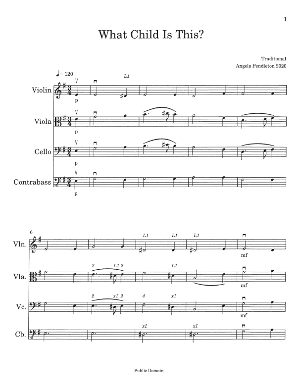 What Child Is This? (arr. Angela Pendleton)