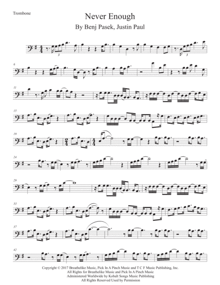 Never Enough (arr. Kevin Busse)
