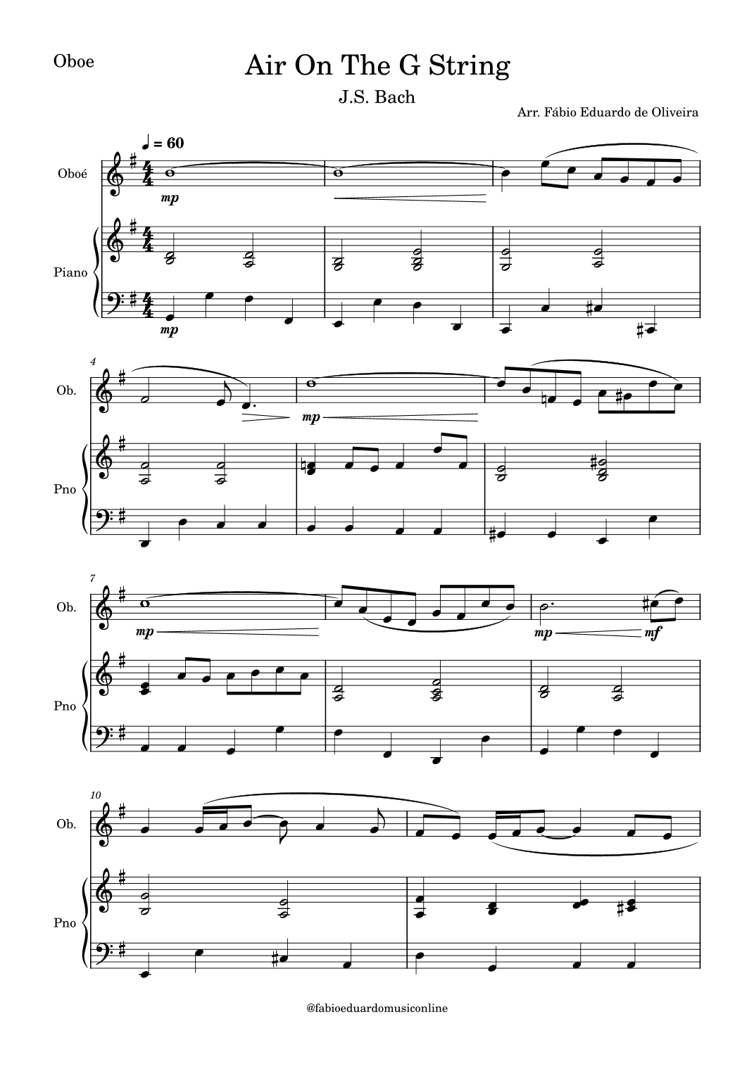 Air On The G String (arr. Fabio Eduardo de Oliveira)