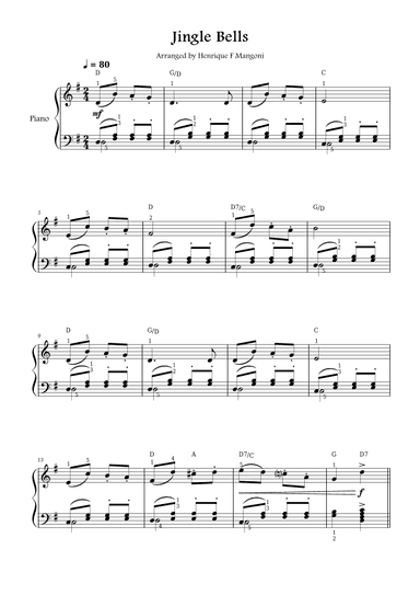 Jingle Bells (arr. Henrique F Mangoni)